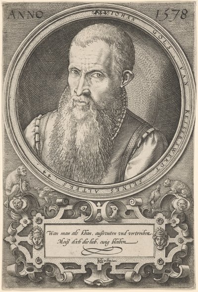 Jan Goltz II by Hendrick Goltzius