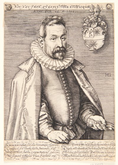 Jan Nicquet by Hendrick Goltzius