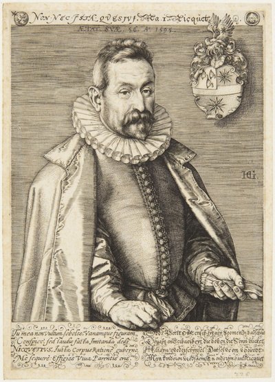 Jan Nicquet by Hendrick Goltzius