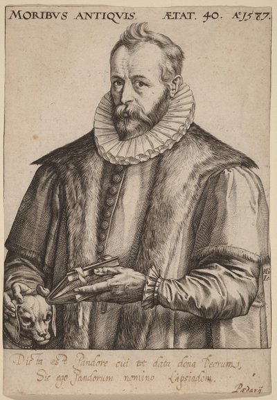 Justus Lipsius by Hendrick Goltzius