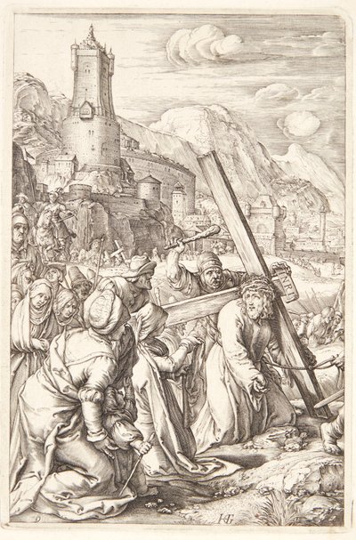The Carrying of the Cross by Hendrick Goltzius