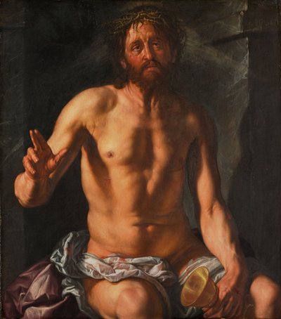 Man of Sorrows with a Chalice (Christ as Redeemer) by Hendrick Goltzius