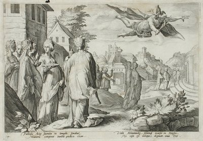 Mercury Enamored of Herse, Daughter of Cecrops by Hendrick Goltzius