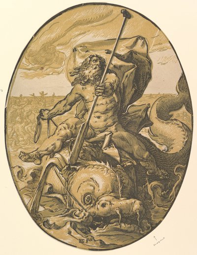 Oceanus by Hendrick Goltzius