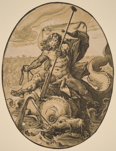 Oceanus by Hendrick Goltzius