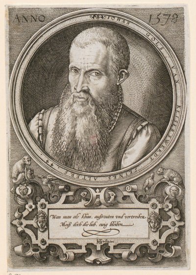 Portrait of Jan Goltz II [Jan Gols; Johan Gols] by Hendrick Goltzius