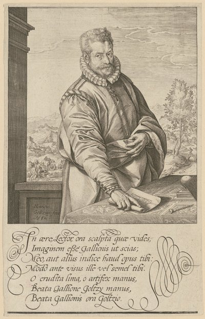 Portrait of Philips Galle by Hendrick Goltzius