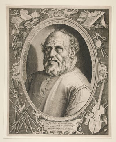 Portrait of Dirck Volckertszoon Coornhert by Hendrick Goltzius