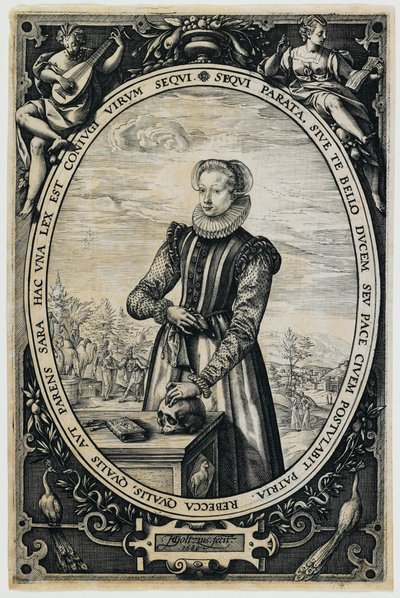 Portrait of Josina Hamels by Hendrick Goltzius