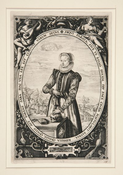 Portrait of Josina Hamels by Hendrick Goltzius