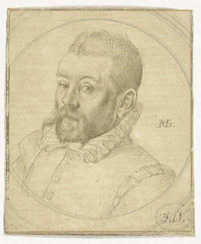 Portrait of Lubbert Claesz. van der Weijden by Hendrick Goltzius