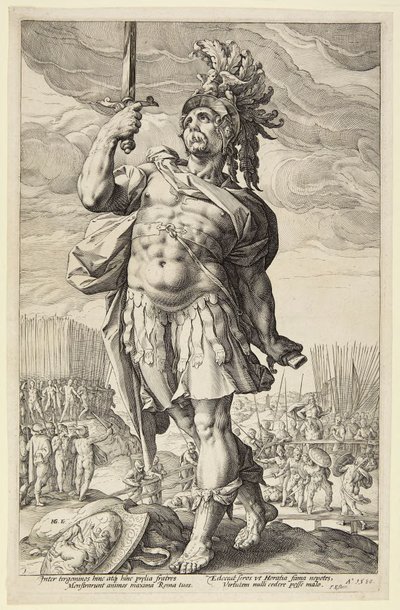 Publius Horatius by Hendrick Goltzius