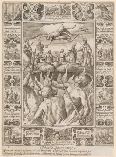Punishment of Tyrants, Plate 9 from the Series "Allegories of the Christian Faith" by Hendrick Goltzius