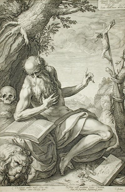 Saint Jerome by Hendrick Goltzius
