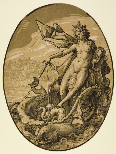 Tethys by Hendrick Goltzius