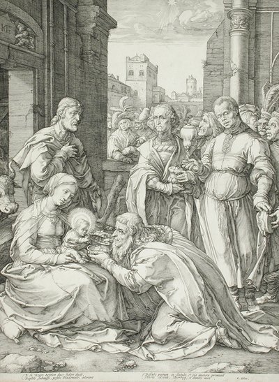The Adoration of the Magi by Hendrick Goltzius