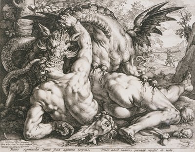 The Dragon Devouring the Companions of Cadmus by Hendrick Goltzius