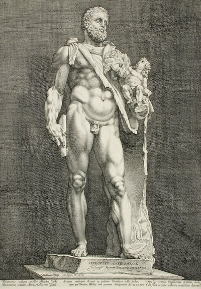 The Emperor Commodus as Hercules by Hendrick Goltzius