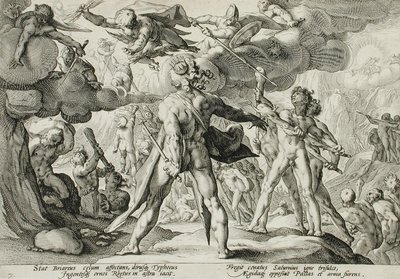 The Giants Climbing the Heavens by Hendrick Goltzius