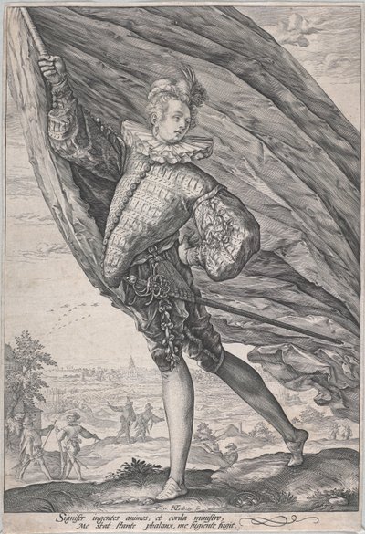 The Great Standard Bearer by Hendrick Goltzius