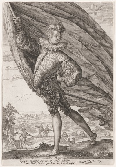 The Great Standard Bearer by Hendrick Goltzius