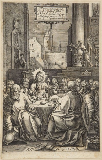 The Last Supper by Hendrick Goltzius