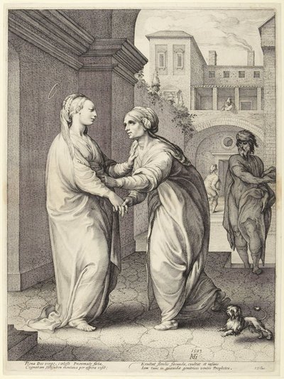 The Visitation by Hendrick Goltzius