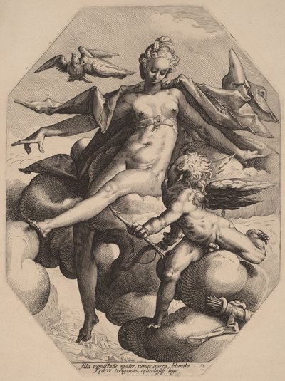 Venus and Cupid by Hendrick Goltzius