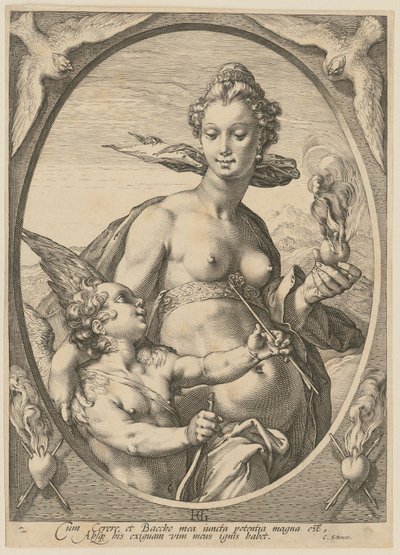 Venus and Cupid, Plate 2 of the Series 