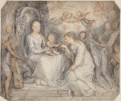 Marriage of St. Catherine by Hendrick Goltzius