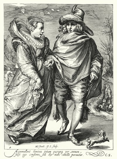 Winter (engraving) by Hendrik (after) Goltzius