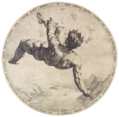 Phaethon from the Four Disgracers series by Hendrik Goltzius