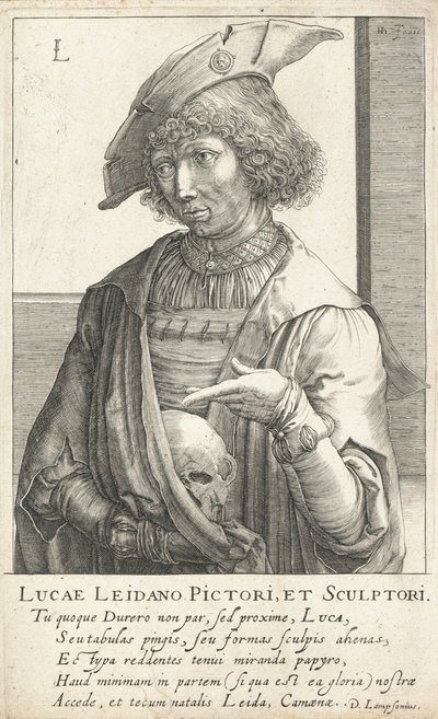 Lucas van Leyden, Dutch Engraver and Painter by Hendrik I Hondius