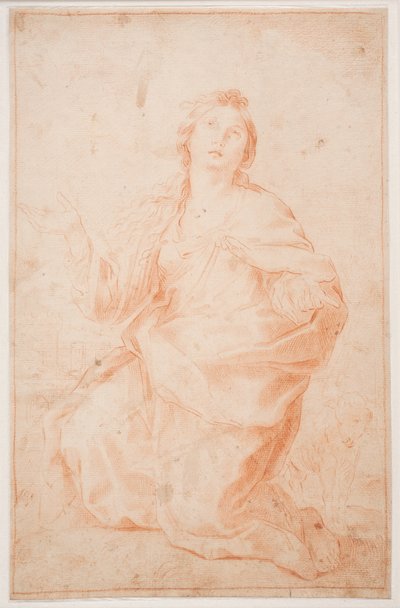Saint Agnes Kneeling by Hendrik Krock