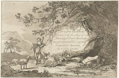 Shepherdess in a Landscape by Hendrik Meijer