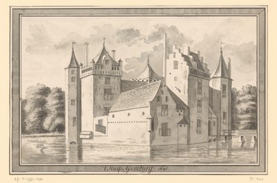 View of Assumburg Castle near Heemskerk, 1640 by Hendrik Tavenier (possibly)