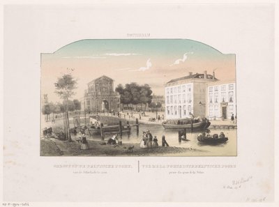 View of the Delft Gate in Rotterdam by Hendrik Wilhelmus Last (attributed to)