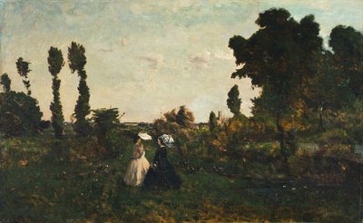 Landscape with Figures by Henri-Joseph Harpignies