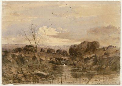 Landscape with Stream by Henri-Joseph Harpignies