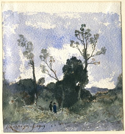 Wooded Landscape by Henri-Joseph Harpignies