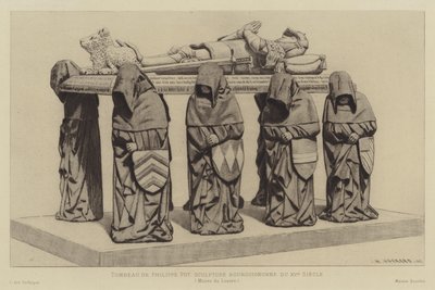 Tomb of Philippe Pot, Grand Seneschal of Burgundy, 15th Century by Henri Charles Guérard