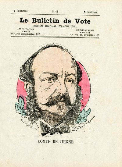 Ballot 2nd series, Satirical in Colors: De Juigne Comte by Henri Demare