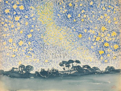Landscape with Stars, c.1905-08 by Henri Edmond Cross