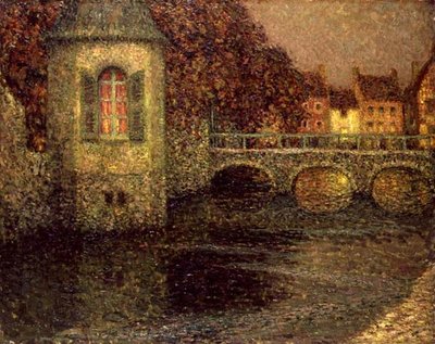 Night in Normandy by Henri Eugene Augustin Le Sidaner