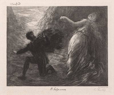 Manfred and Astarte by Henri Fantin-Latour