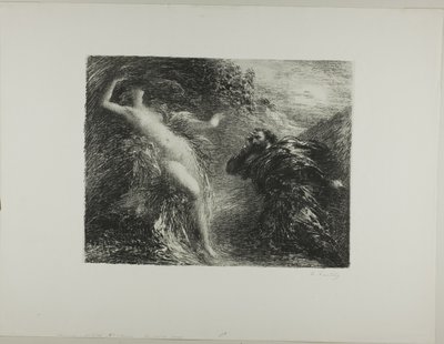 Manfred and Astartea, third plate by Ignace Henri Jean Fantin Latour