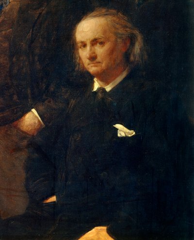 Portrait of Charles Baudelaire (Detail) by Ignace Henri Jean Fantin Latour