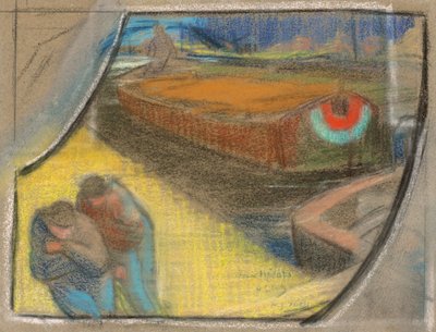 Men Towing a Barge (Study for Boubourouche) by Henri Gabriel Ibels