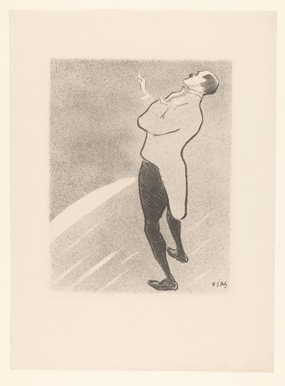 Portrait of the Cabaret Performer Kam-Hill (Le Café Concert) by Henri Gabriel Ibels
