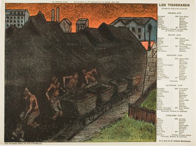 Seventh Performance: Les Tisserands, for Le Théâtre Libre by Henri Gabriel Ibels